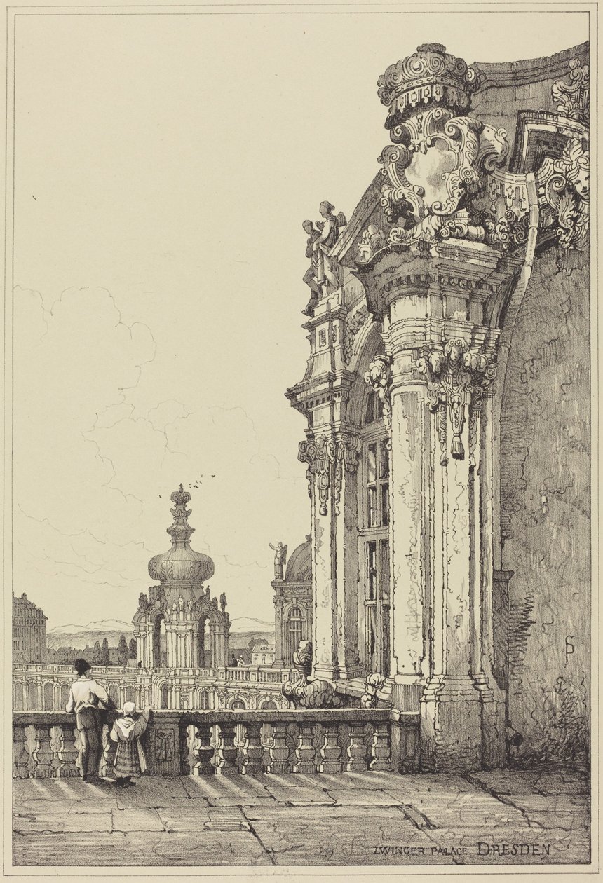 Zwingerpaleis, Dresden door Samuel Prout