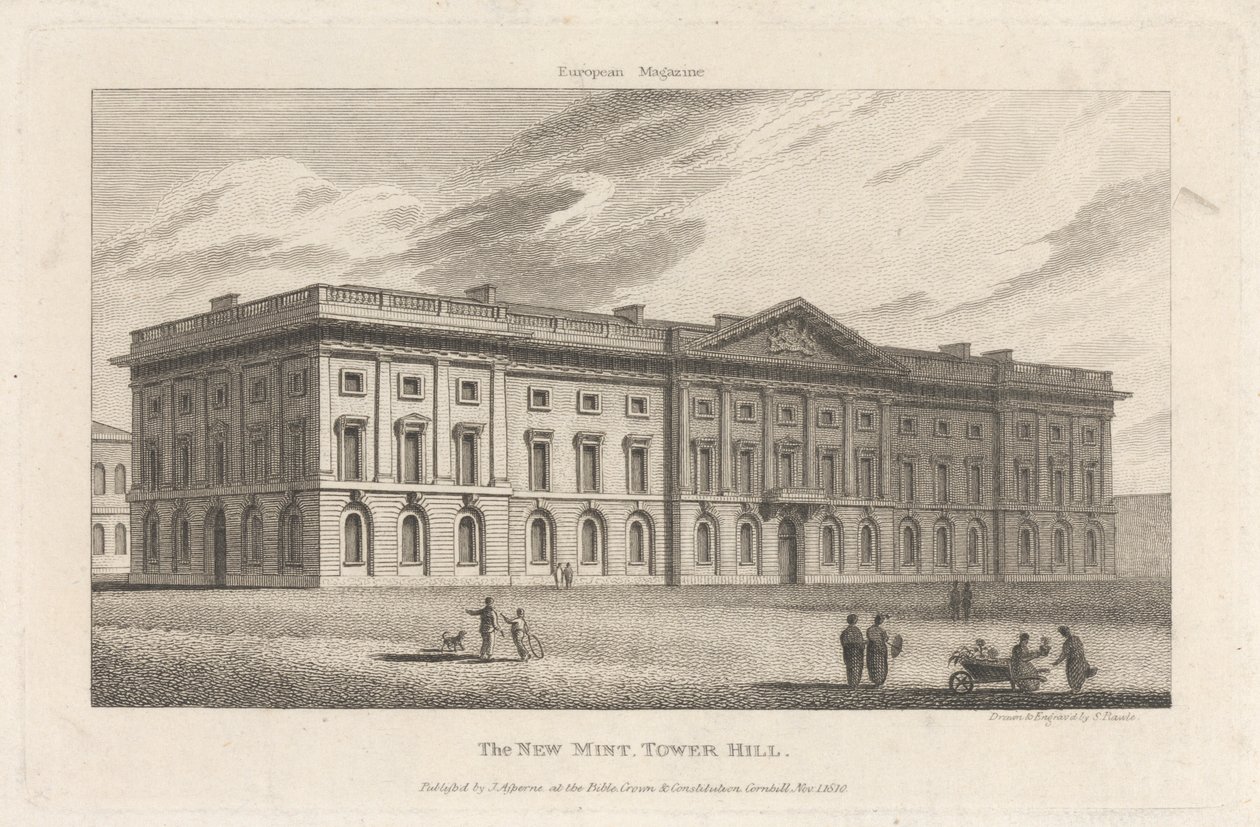 De nieuwe munt Tower Hill door Samuel Rawle