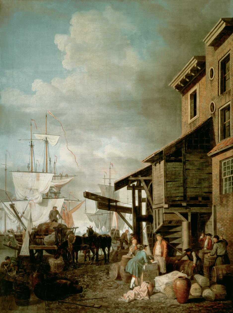 Custom House Quay door Samuel Scott