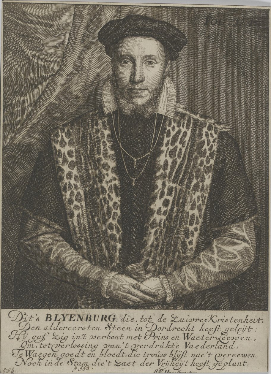 Portrait of Adriaan van Blyenburg, Heer van Schobbeland door Samuel van Hoogstraten