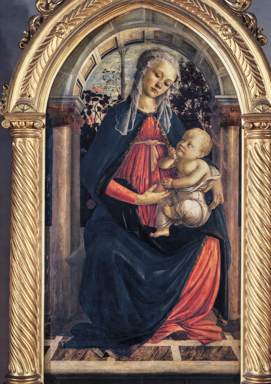 Madonna van de rozentuin door Sandro (1444/5-1510) Botticelli