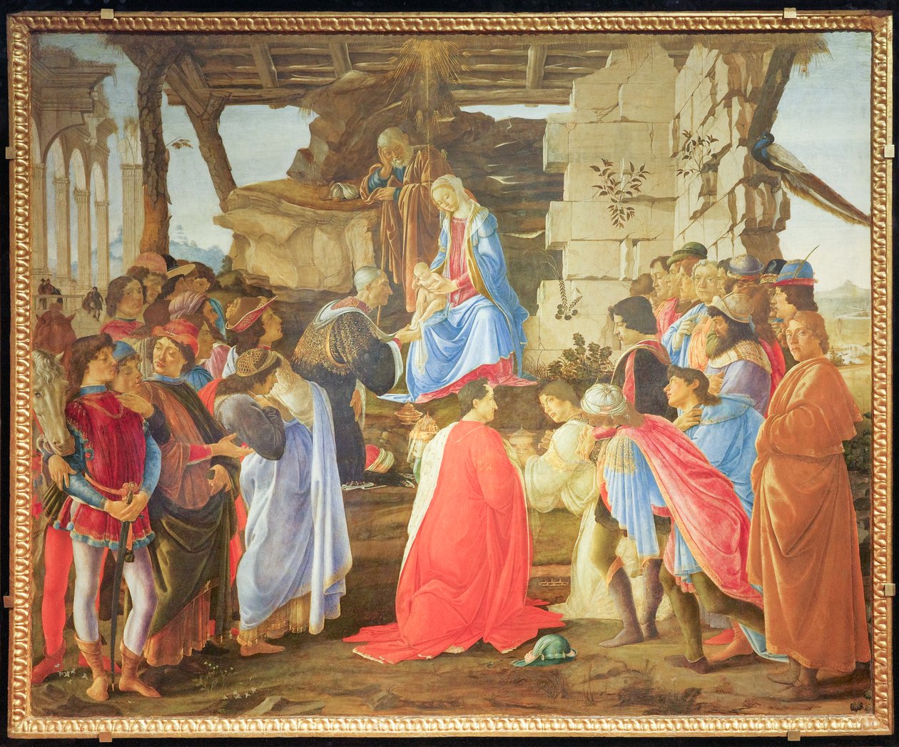 Aanbidding van de Wijzen door Sandro Botticelli