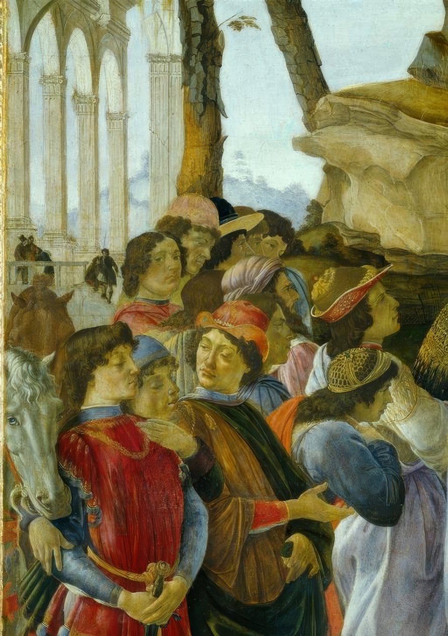 De aanbidding der koningen door Sandro Botticelli
