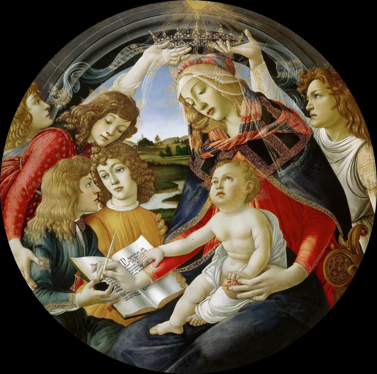 Italiaans: Madonna van het Magnificat Madonna van het Magnificat door Sandro Botticelli