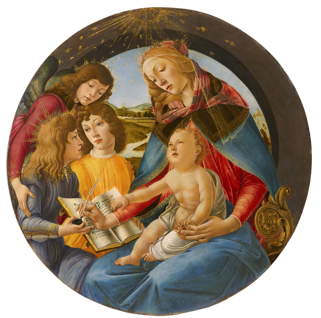 Italiaans: Madonna van het Magnificat Madonna van het Magnificat door Sandro Botticelli