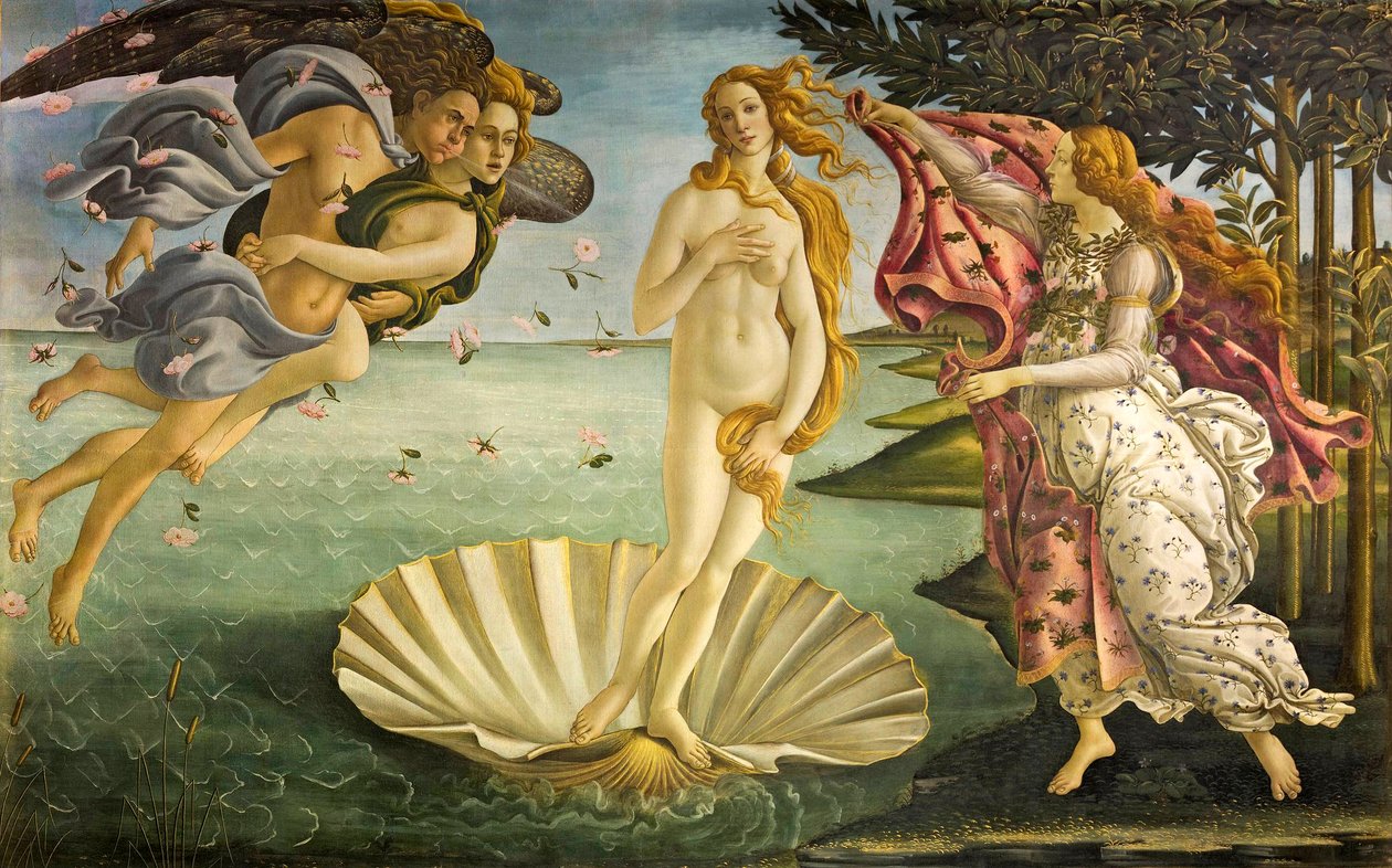 Italiaans: Geboorte van Venus De geboorte van Venus door Sandro Botticelli