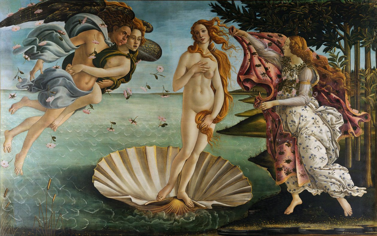 Italiaans: Geboorte van Venus De geboorte van Venus door Sandro Botticelli