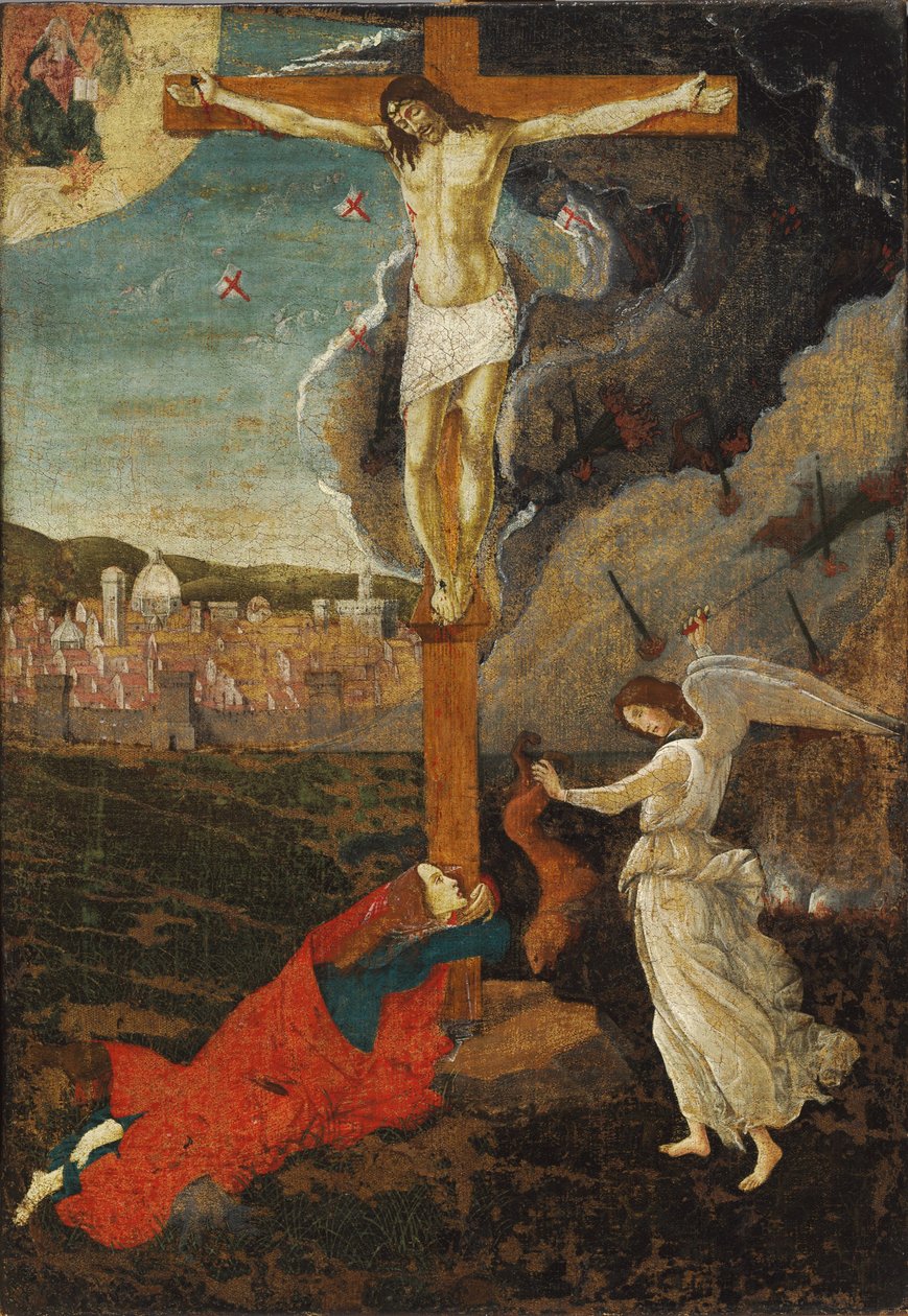 Mystieke kruisiging door Sandro Botticelli