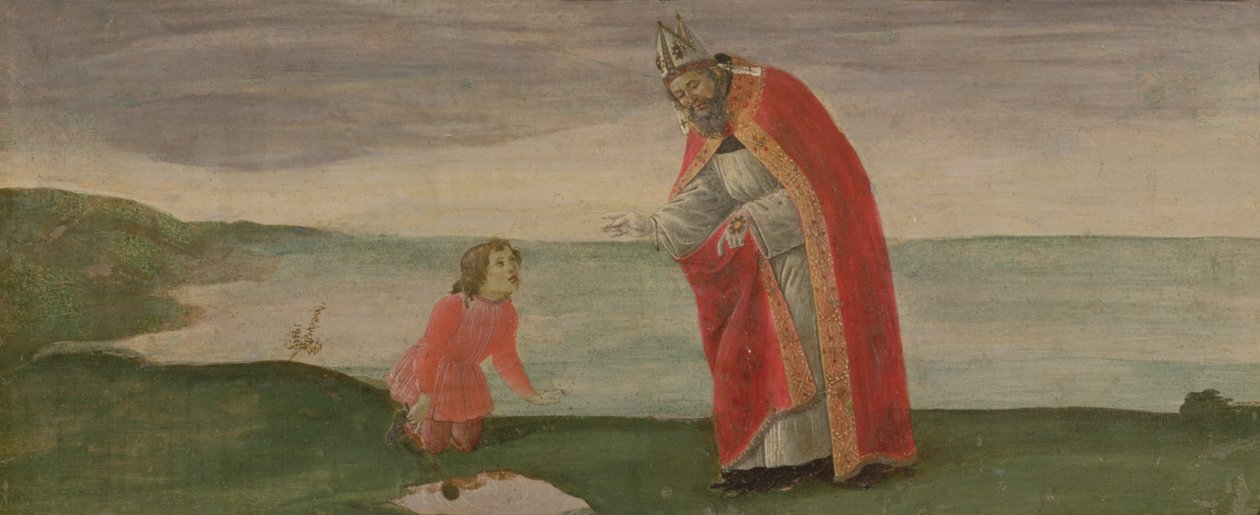 De Visie van Sint-Augustinus van het Altaarstuk van Sint-Barnabas, c.1488 door Sandro Botticelli