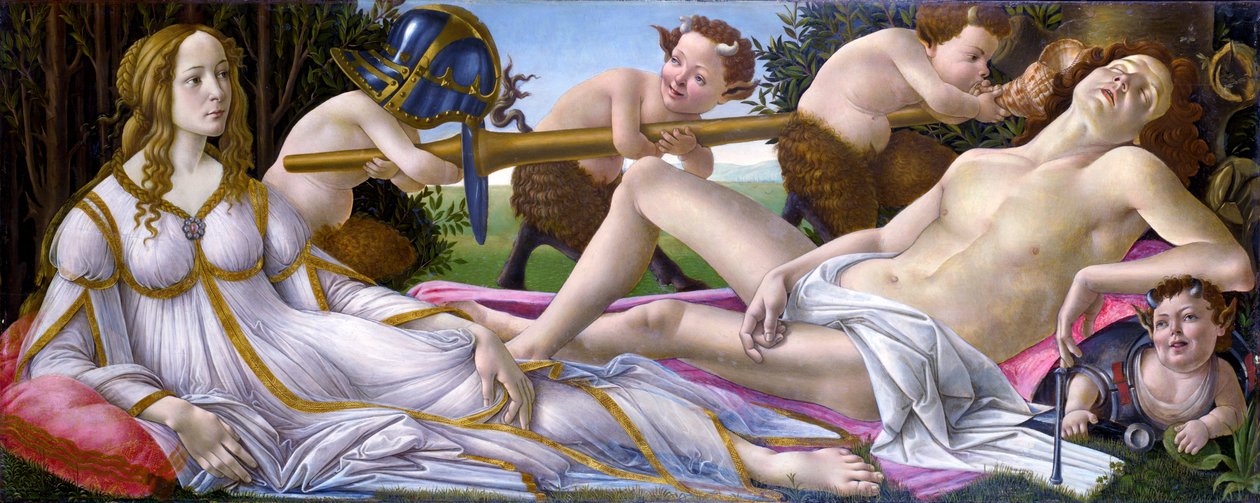 Venus en Mars door Sandro Botticelli