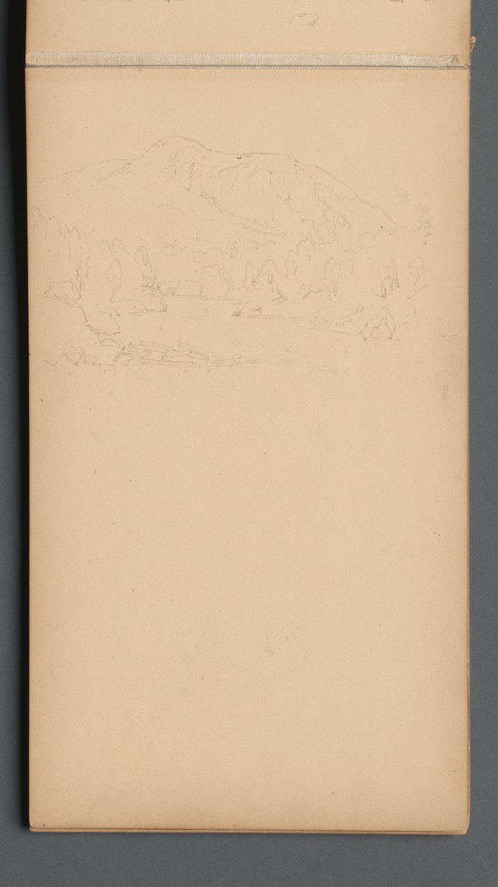 Schetsboek, pagina 08: Carter Mountain door Sanford Robinson Gifford