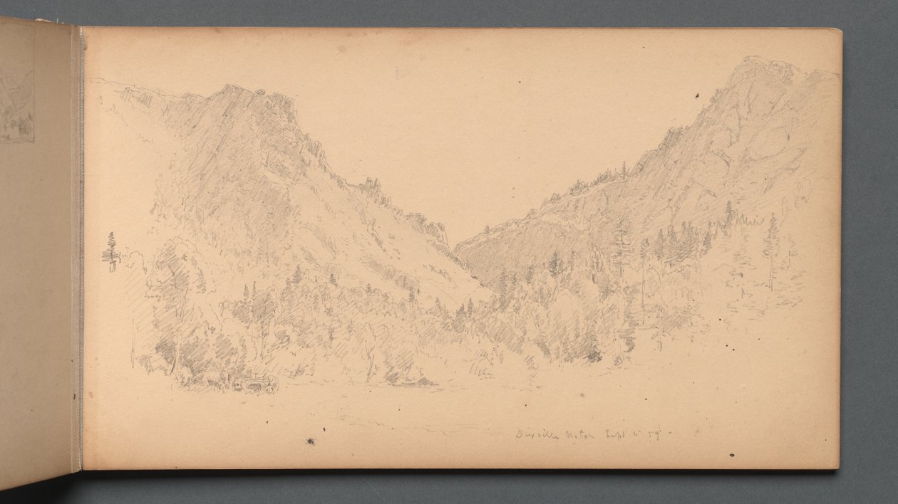 Schetsboek, pagina 18: Dixville Notch, 4 sept. 89 door Sanford Robinson Gifford