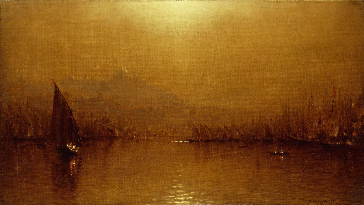 De Gouden Hoorn door Sanford Robinson Gifford