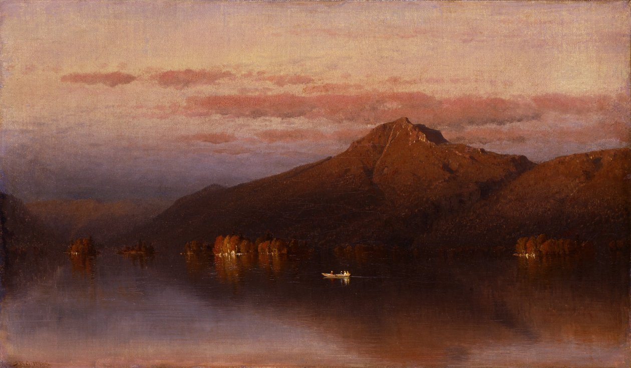 Whiteface Mountain vanuit Lake Placid door Sanford Robinson Gifford
