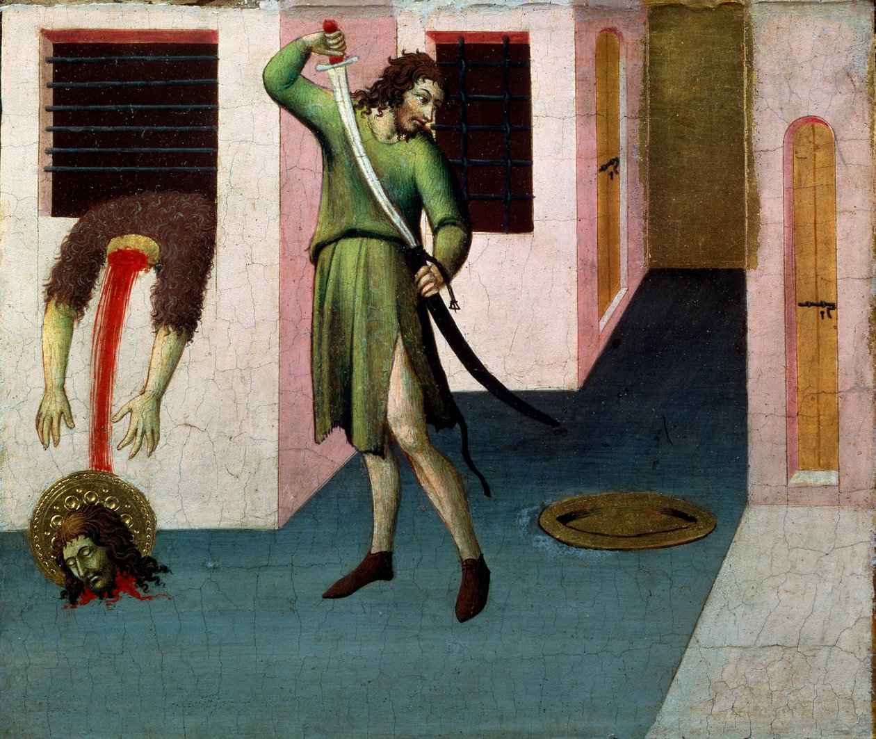 De Onthoofding van Johannes de Doper, 15e eeuw door Sano di Pietro