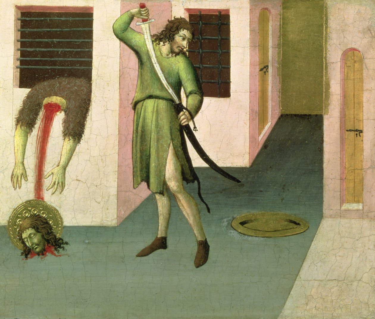 De onthoofding van St. Johannes de Doper door Sano di Pietro