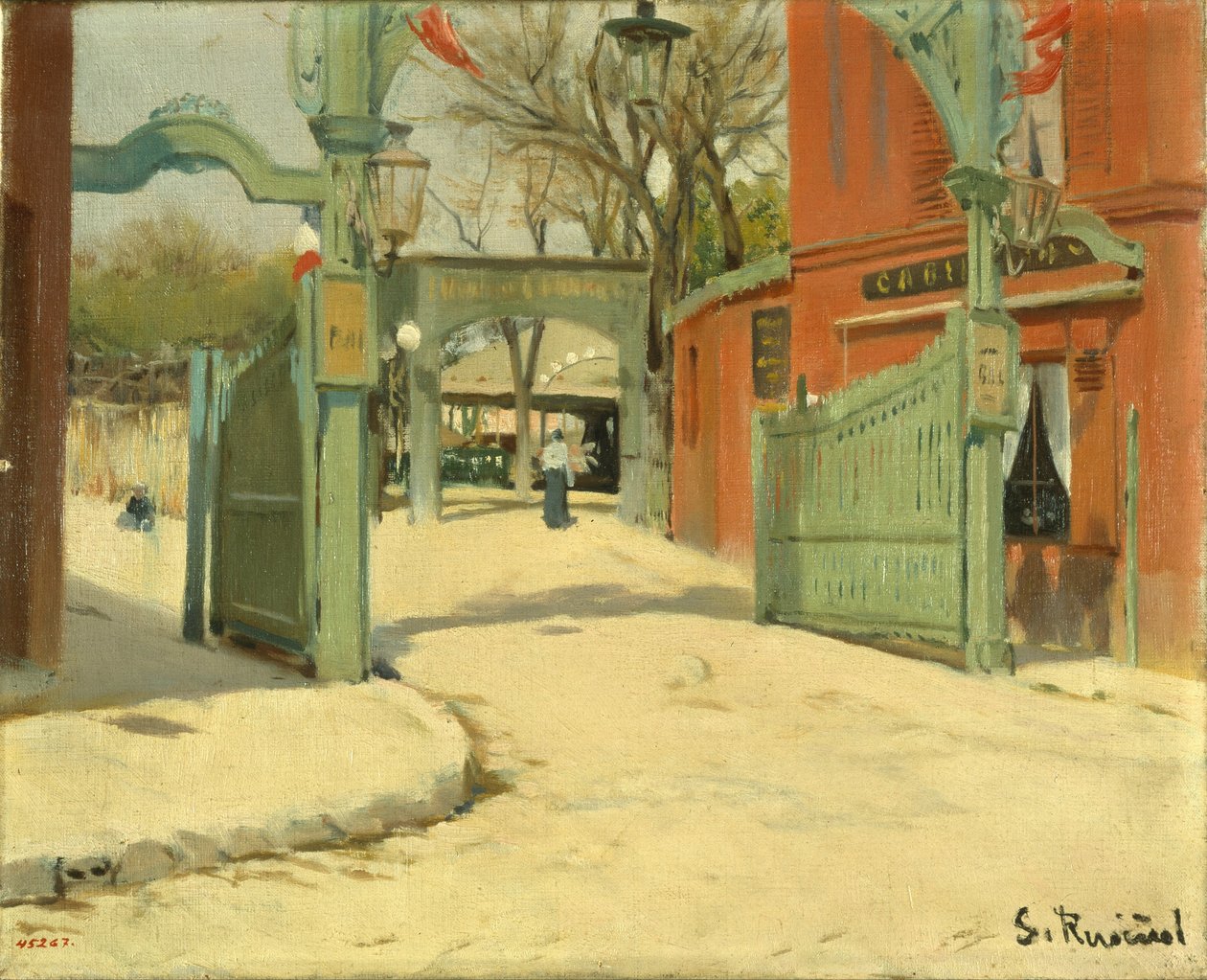Ingang van het Park van de Moulin de la Galette door Santiago Rusiñol