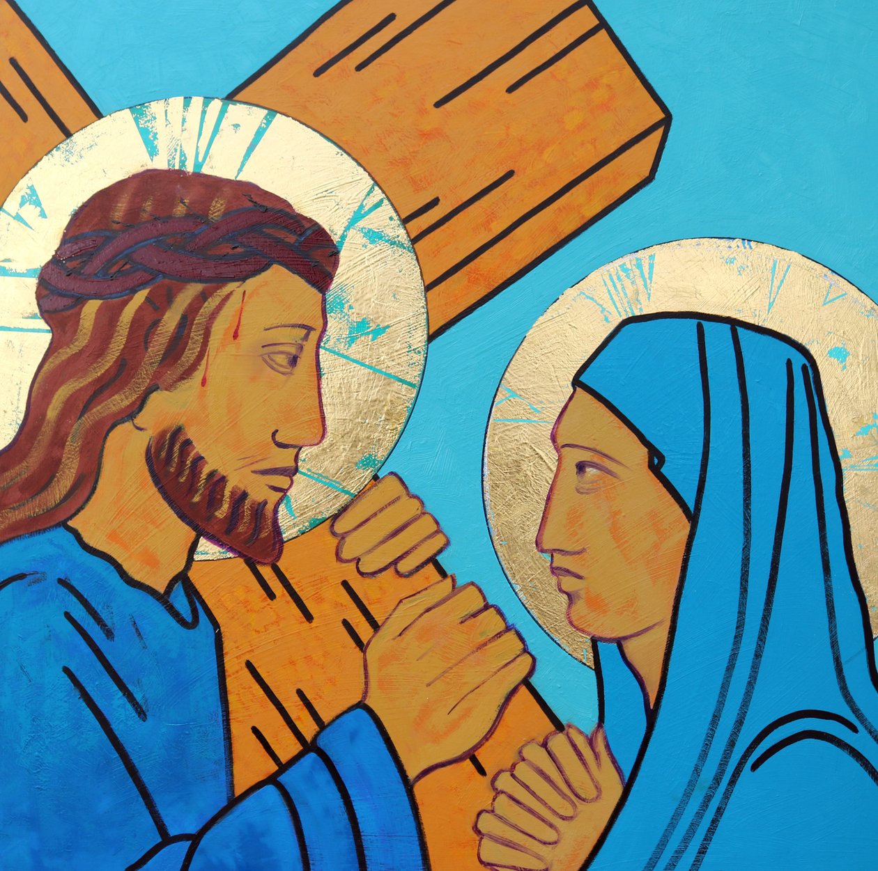 Jezus ontmoet zijn moeder door Sara Hayward