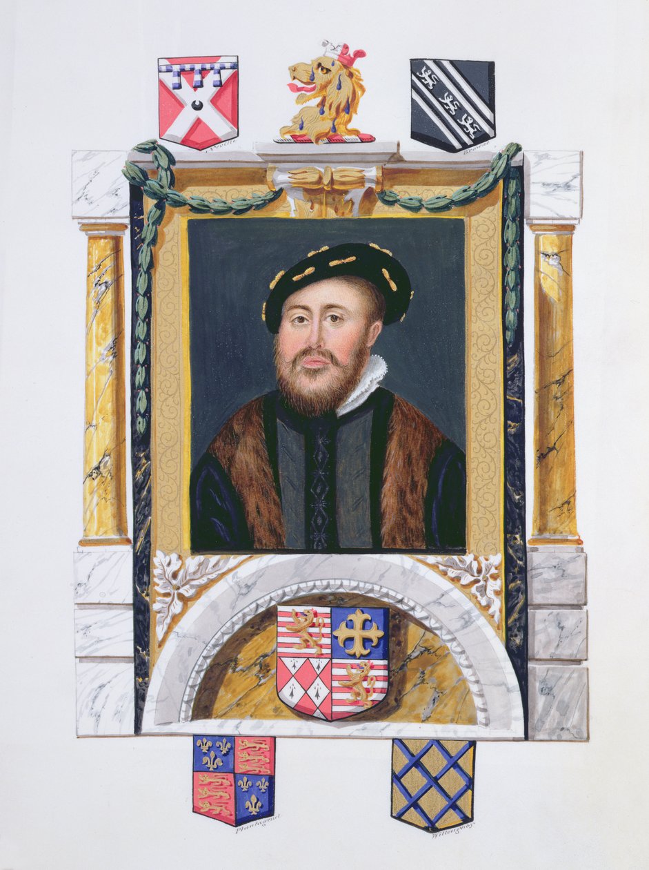 Portret van Charles Brandon (1488-1545) Hertog van Suffolk als Jonge Man door Sarah Countess of Essex