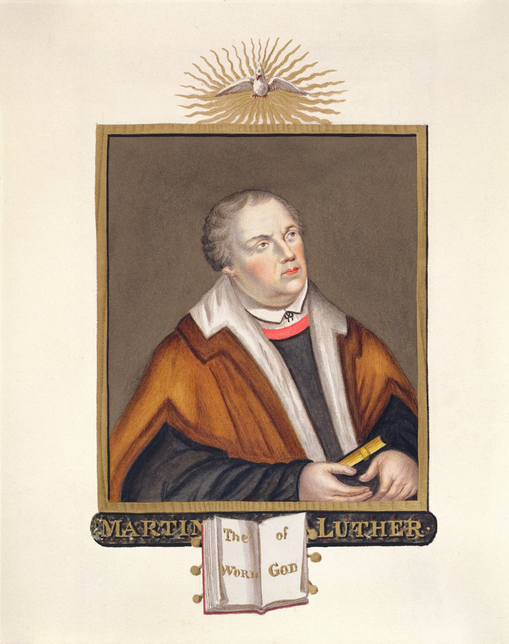 Portret van Martin Luther (1483-1546) uit 