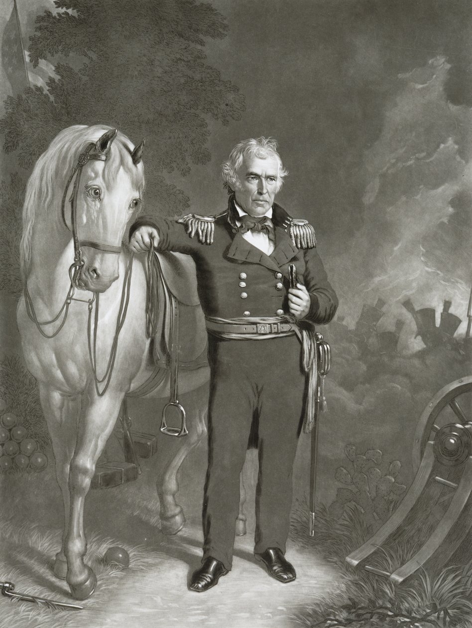 Generaal-majoor Zachary Taylor door Sartain and Sloanaker Sartain and Sloanaker