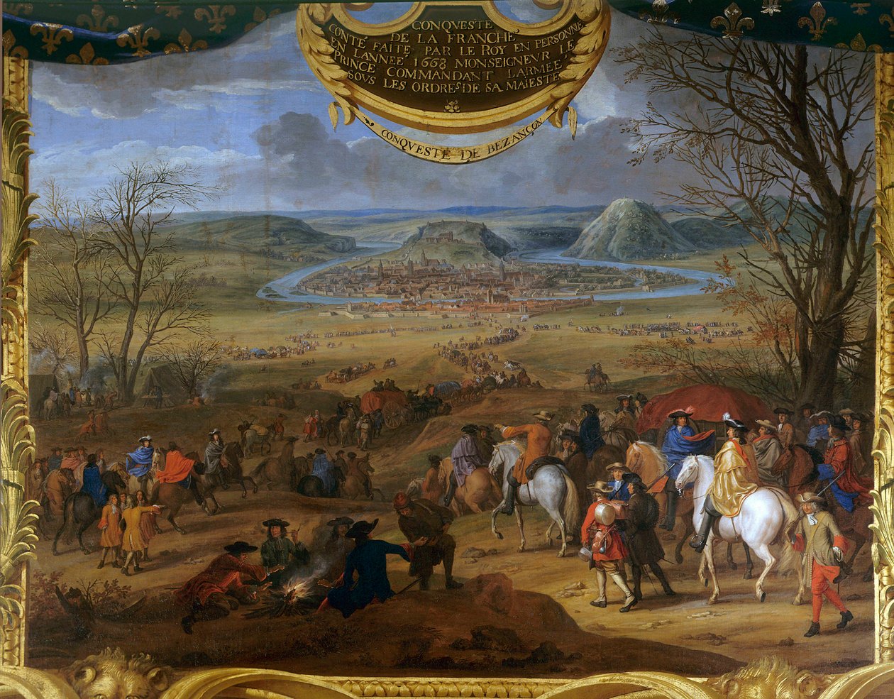 De daden van Lodewijk II Prins van Bourbon Conde (1621-1686), verovering van de Franche-Comte door Sauveur Le Conte