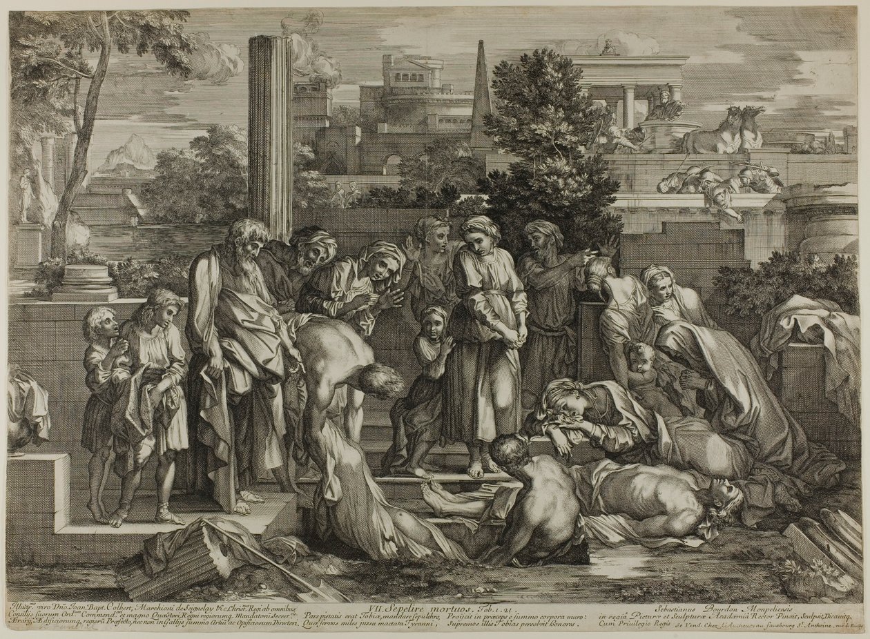 De doden begraven, uit The Works of Mercy door Sébastien Bourdon