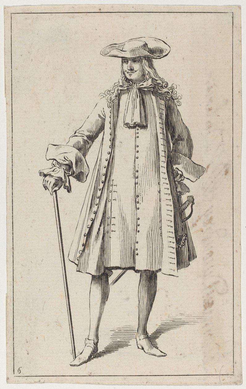 Man met een Zwaard door Sébastien Le Clerc the elder