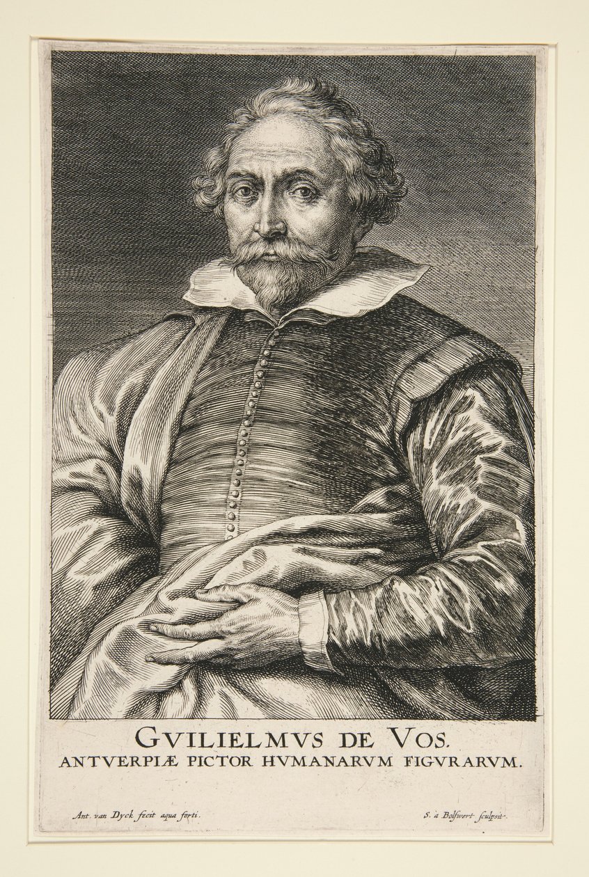Portret van William de Vos door Schelte Adams Bolswert