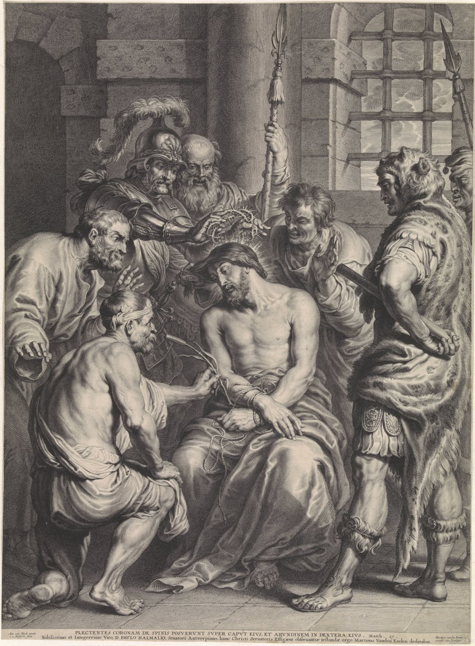 Doornenkroning van Christus door Schelte Adamsz. Bolswert