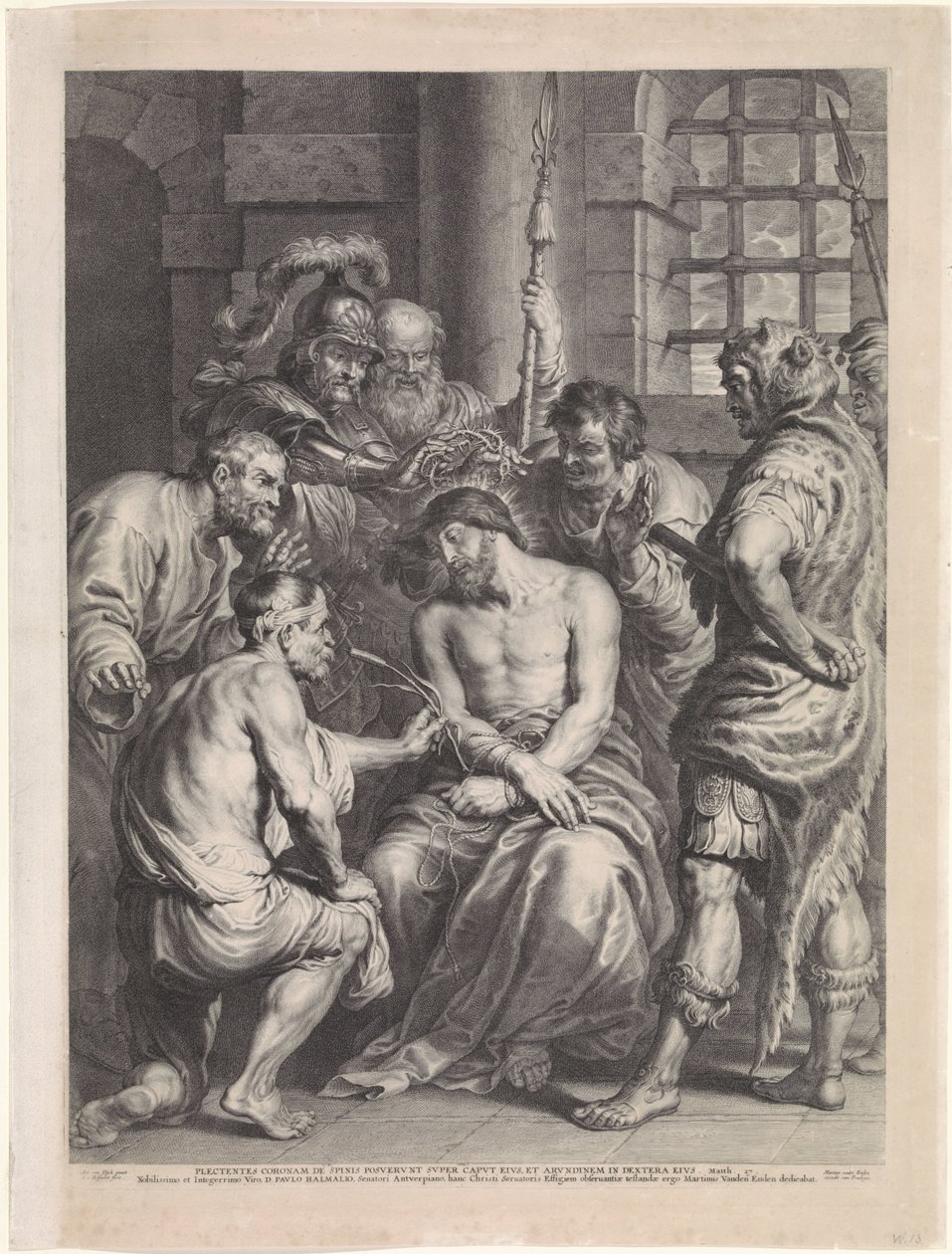 Doornenkroning van Christus door Schelte Adamsz. Bolswert