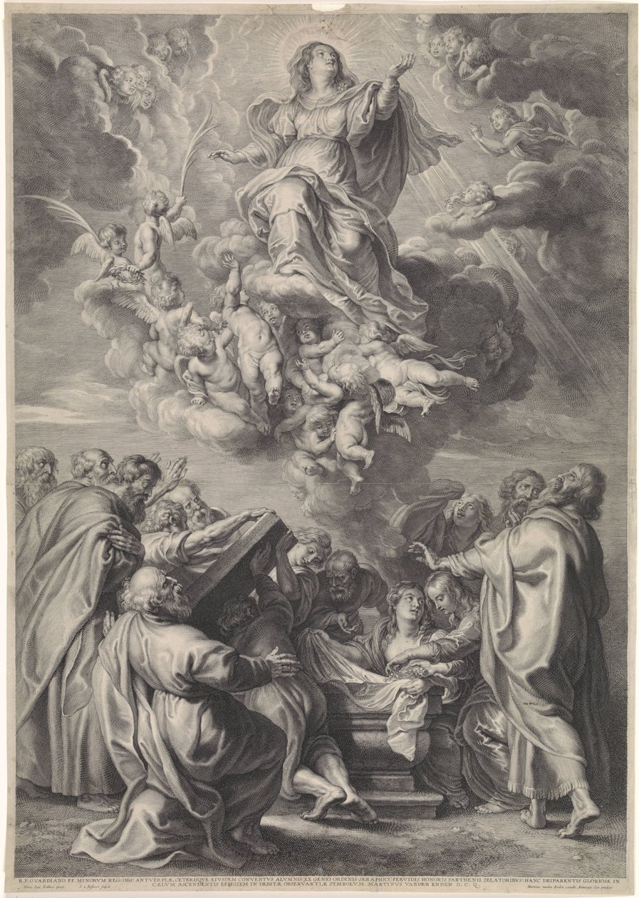 Hemelvaart van Maria met apostelen door Schelte Adamsz. Bolswert