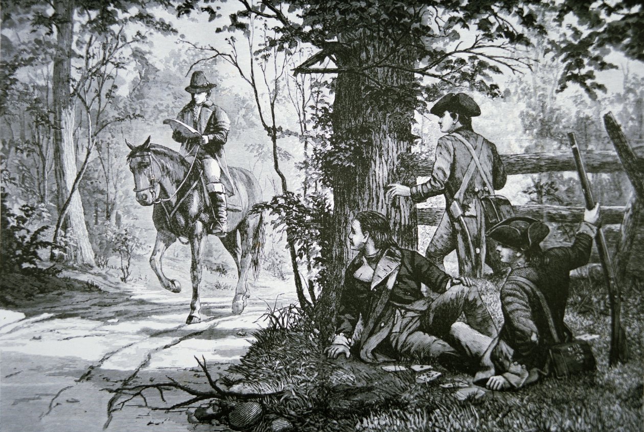 De gevangenneming van majoor John Andre door School American