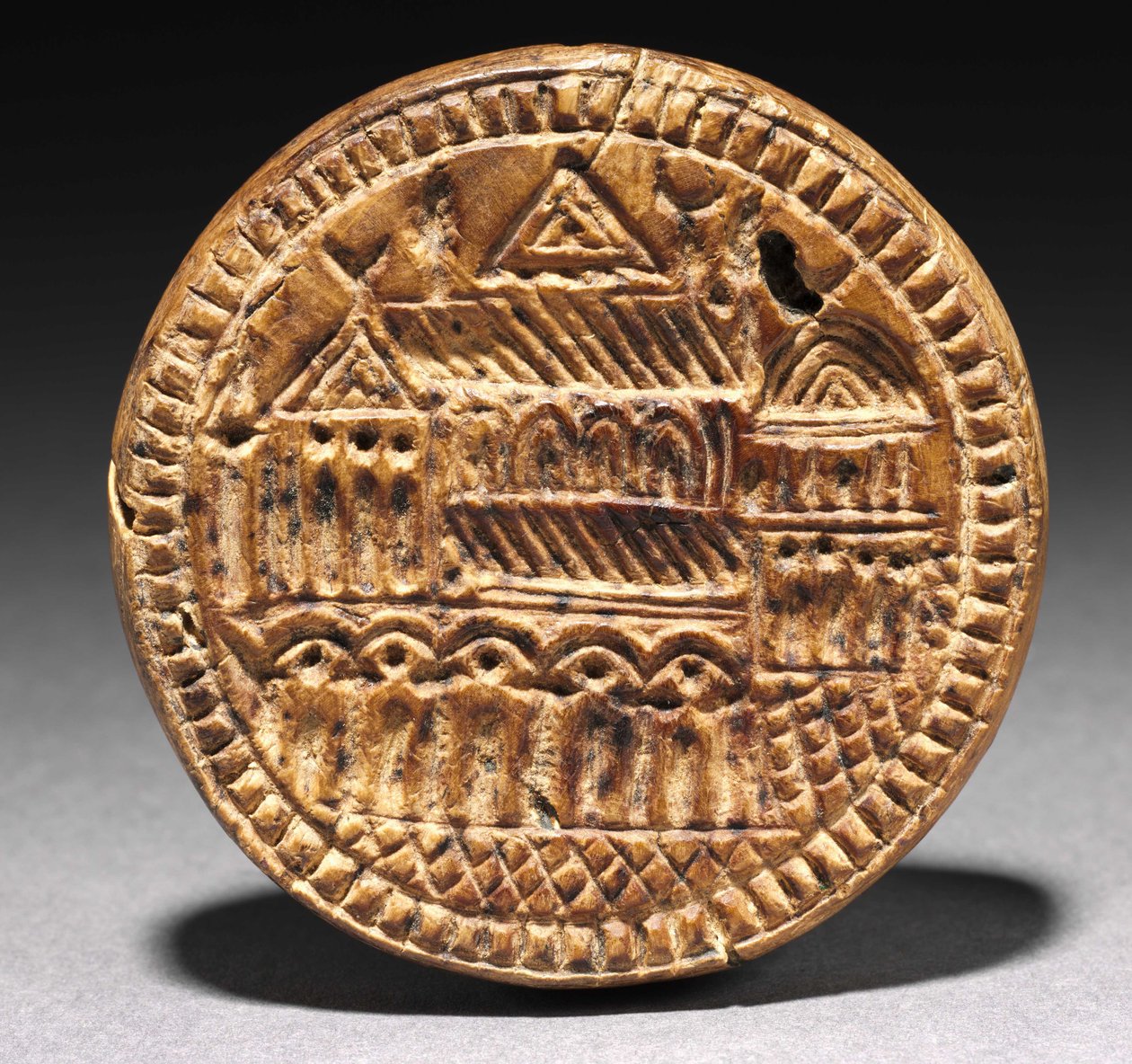 Mal voor een Eulogia (zegen) brood, 600s-900s door School Byzantine