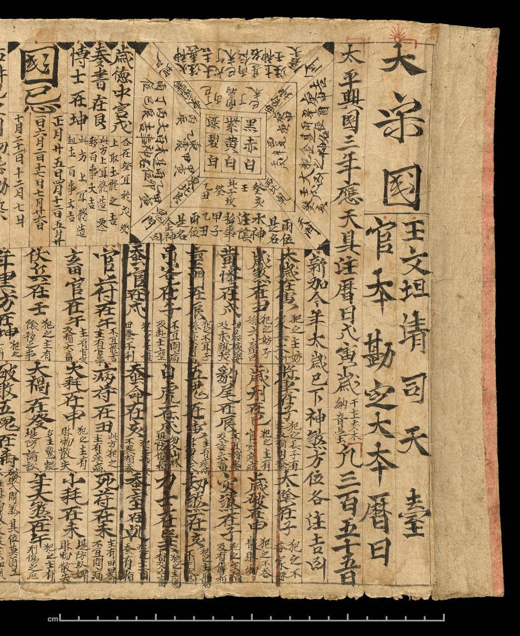 Almanak voor AD 978, Dunhuang Mogao, China, ca. 978 door School Chinese