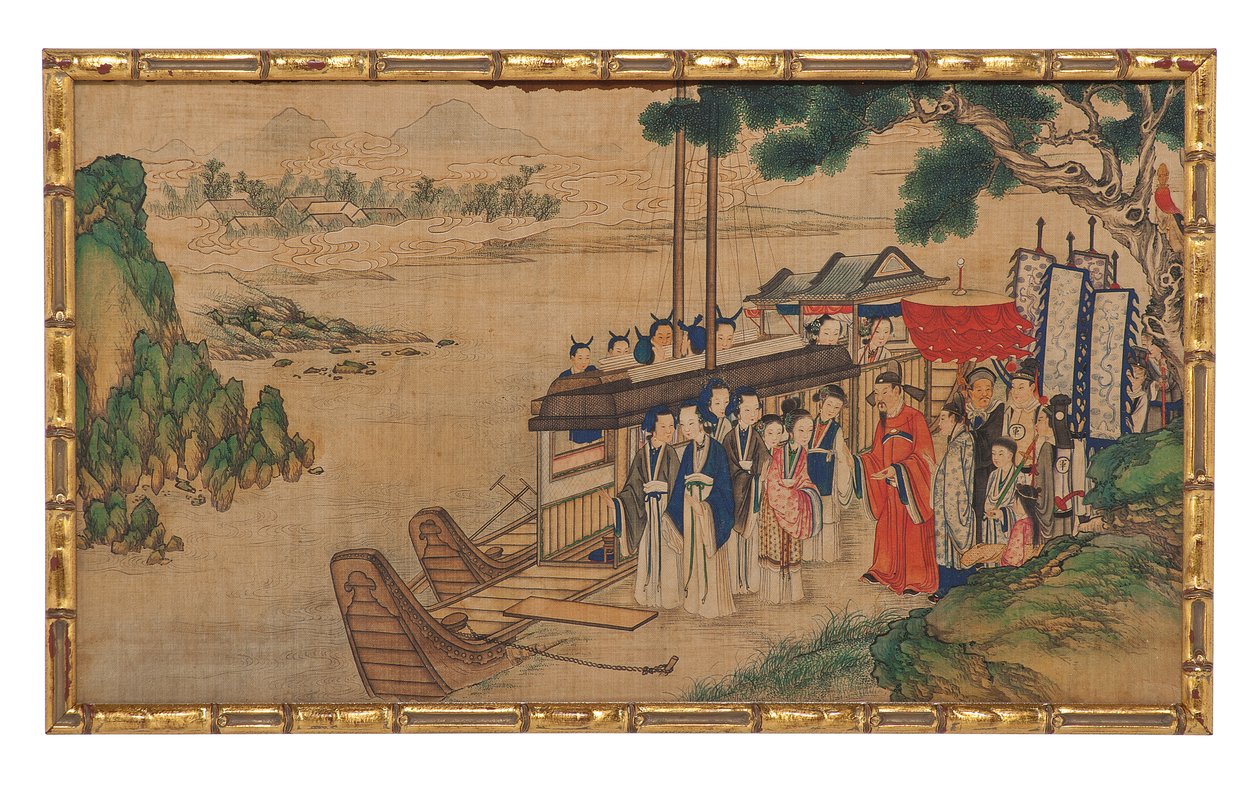 Een van Vierentwintig Scènes uit Droom van de Rode Kamer door School Chinese