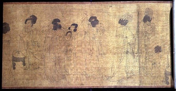 Paleisdames in Vrije Tijd (detail) door School Chinese