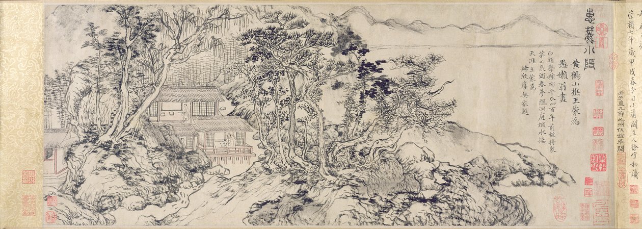 Retraite aan de voet van de berg Hui door School Chinese
