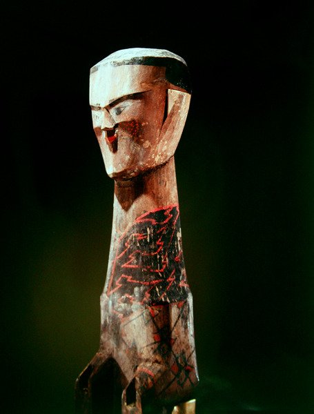 Statuette, Zhou-dynastie (1046-256 v.Chr.), 4e - 3e eeuw v.Chr. (detail) door School Chinese