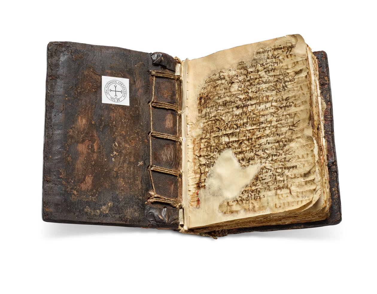 De Codex Sinaiticus Rescriptus, laat 5e-7e eeuw tot AD 979 (inkt op perkament) door School Egyptian