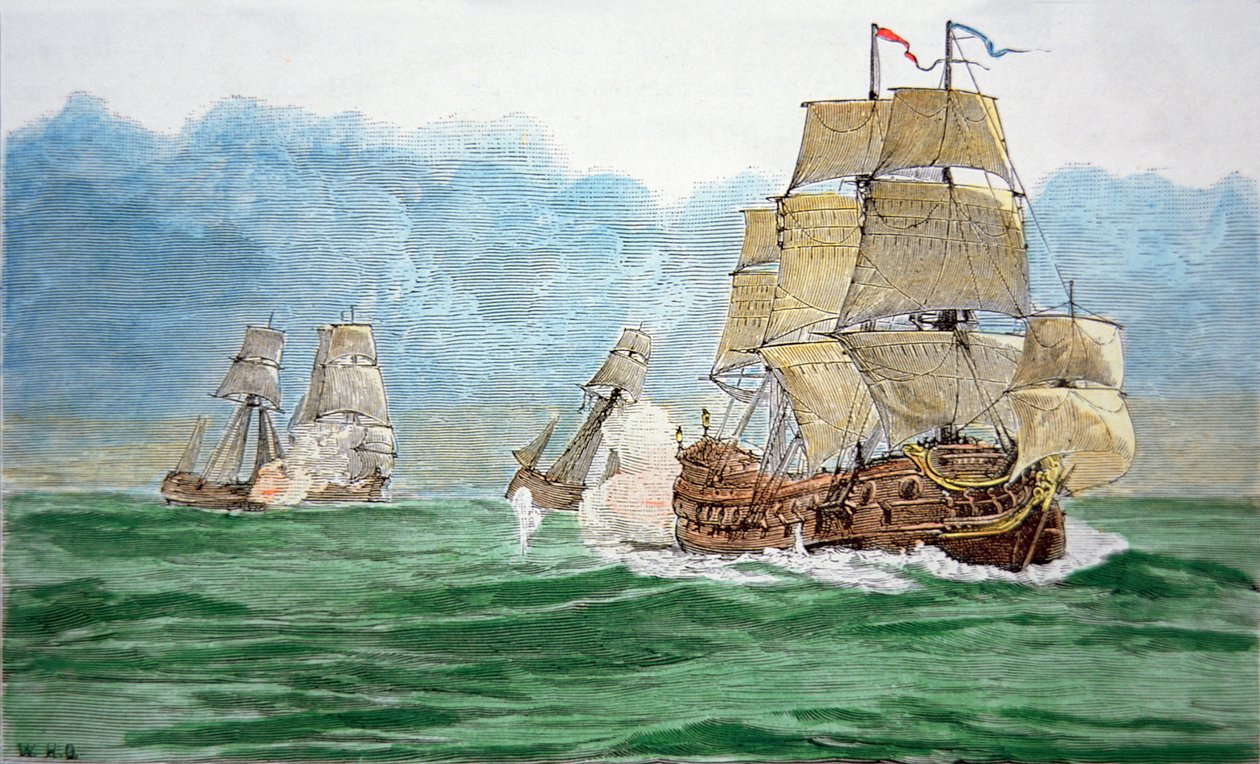 Avery achtervolgt het schip van de Grote Mogol door School English