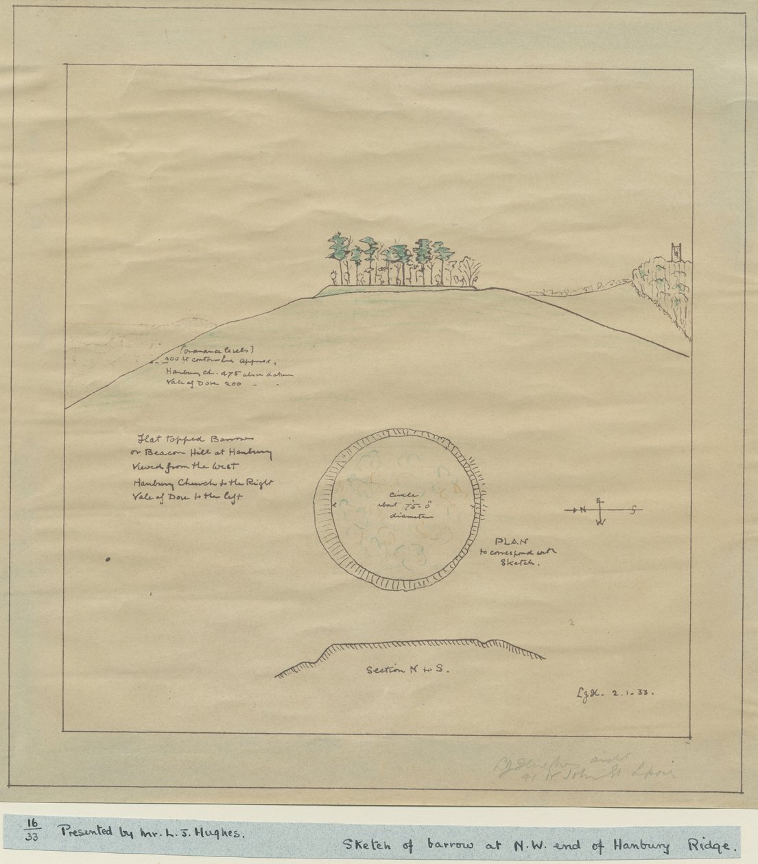 Hanbury Kerk - Barrow (2 jan 1933) door School English
