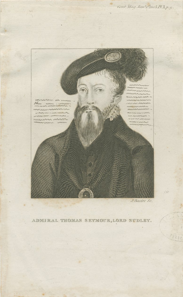 Hill Ridware - Portret van Admiraal Thomas Seymore, Lord Sudley door School English