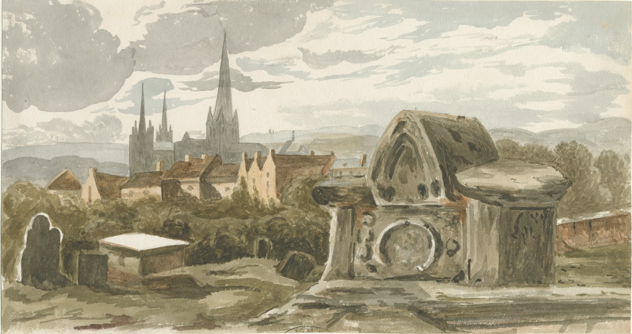 Lichfield - Oud graf in St. Michael