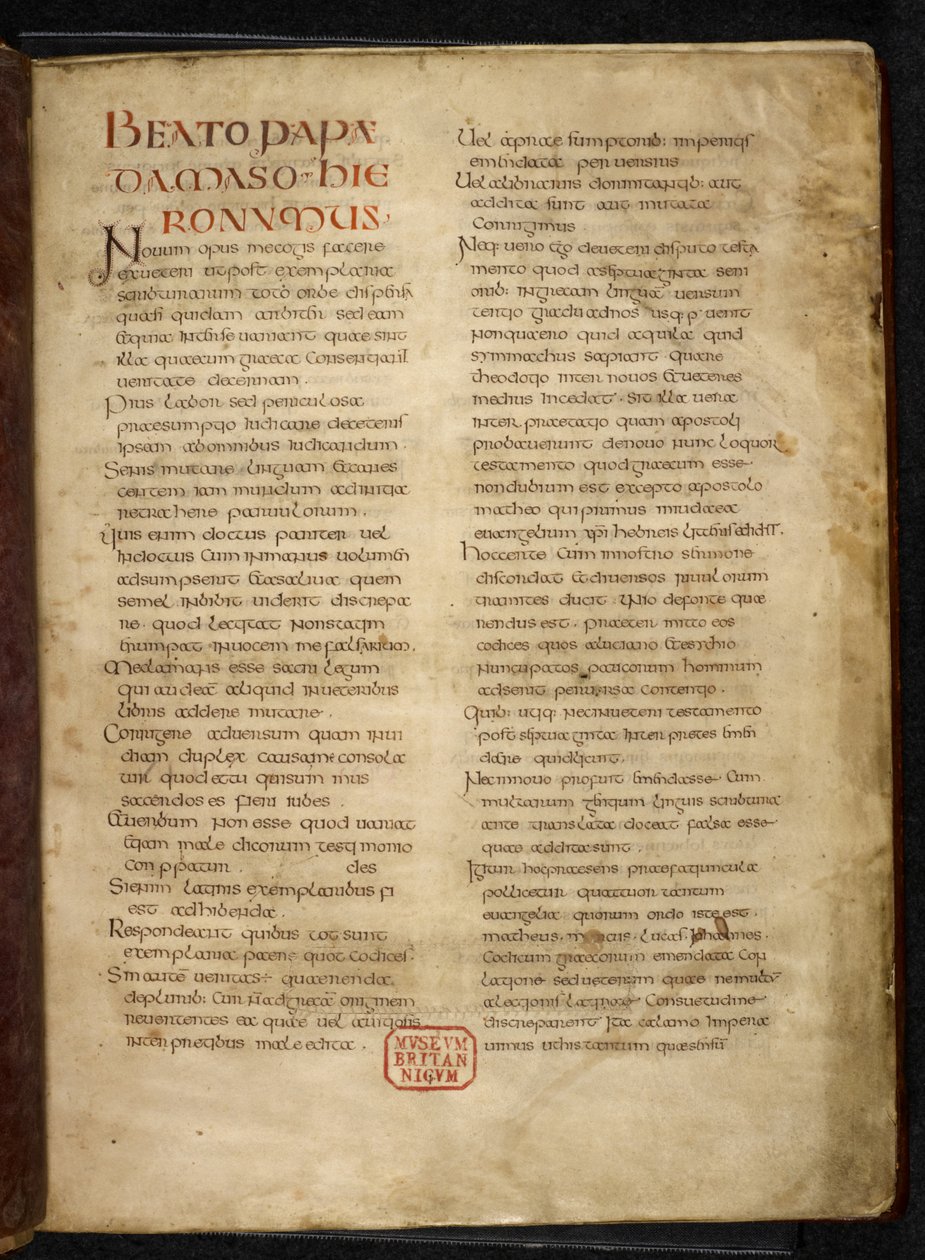 Pagina uit de Evangeliën (de 