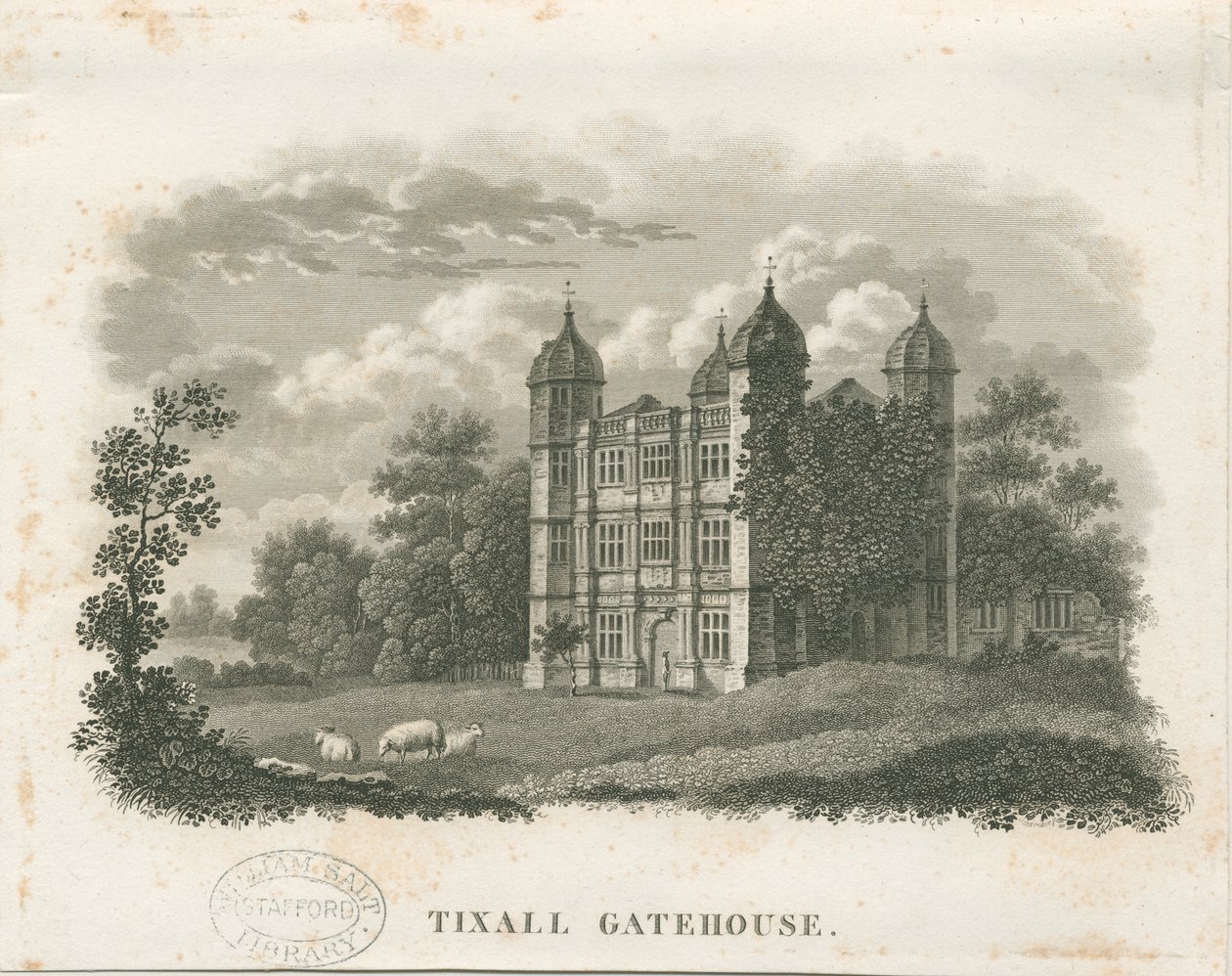 Tixall Hall - Poortgebouw door School English