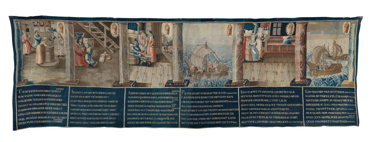 De wonderen van Onze-Lieve-Vrouw van de Potterie (wandtapijt) door School Flemish