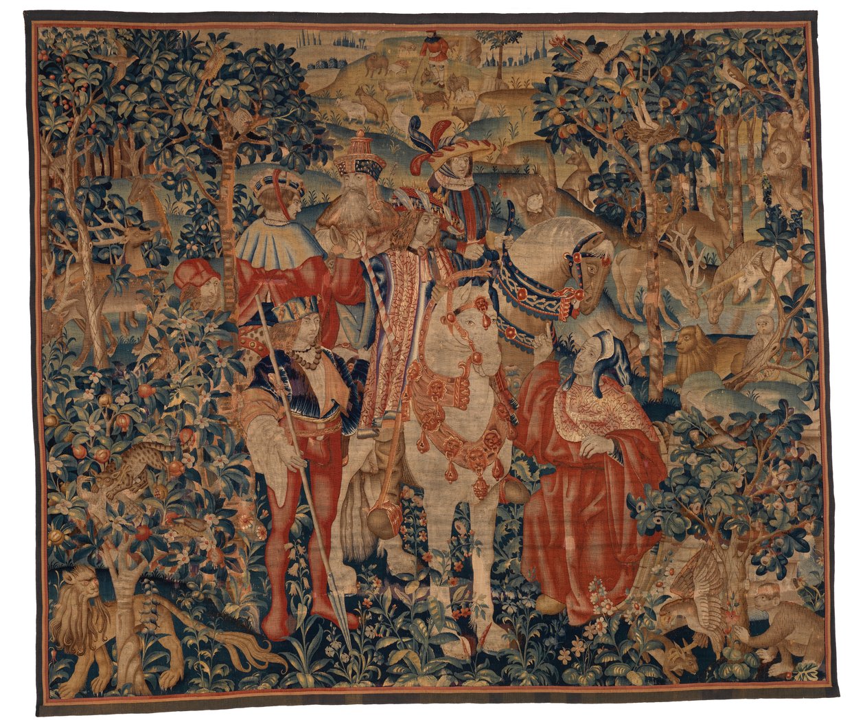 Wandtapijt, Alexander en Diogenes, laat 15e-begin 16e eeuw door School Franco-Flemish