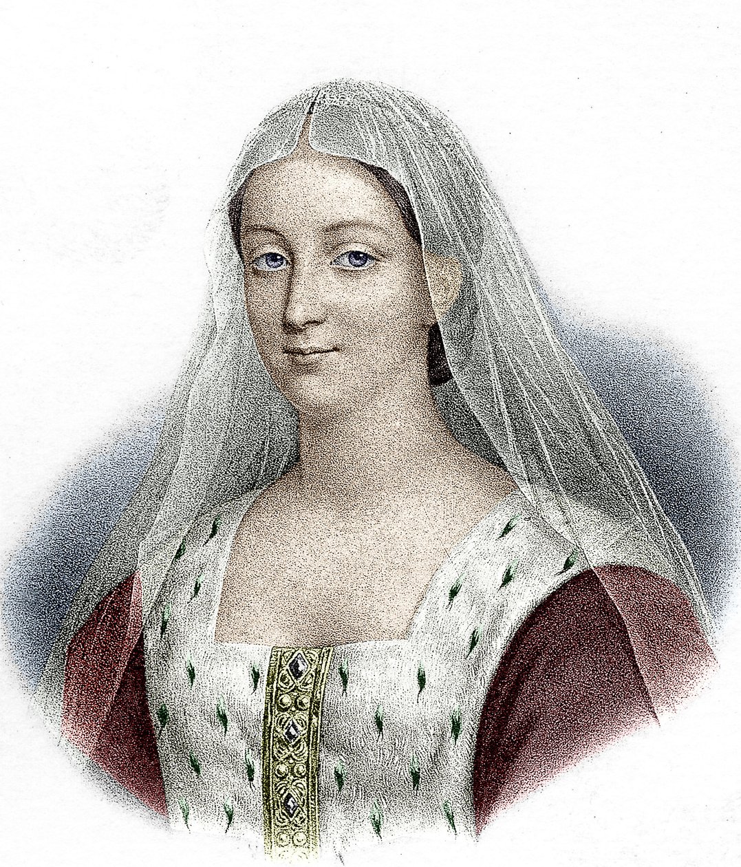 Agnes Sorel, minnares van de Franse koning Karel VII door School French