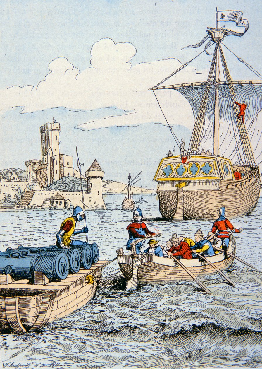 Expeditie van Karel VIII naar Italië in 1494 door School French